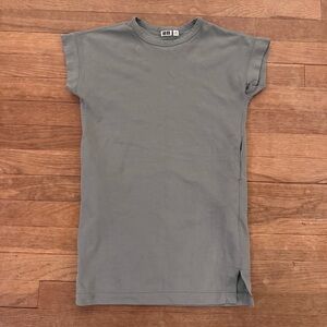 Uniqlo Girls U Crew Neck Knee Length T-Shirt Dress Size 7
 b17